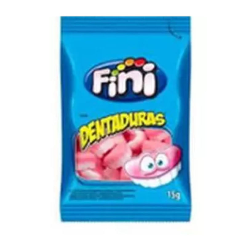 Bala Gelatina Dentadura Fini 15g