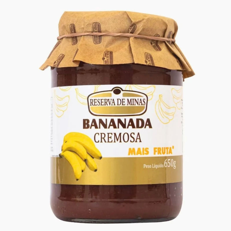 Bananada Cremosa Reserva de Minas Pote 650g