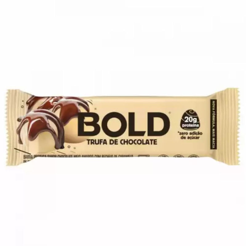 Barra de Proteina Trufa de Chocolate Bold Bar Com 60g