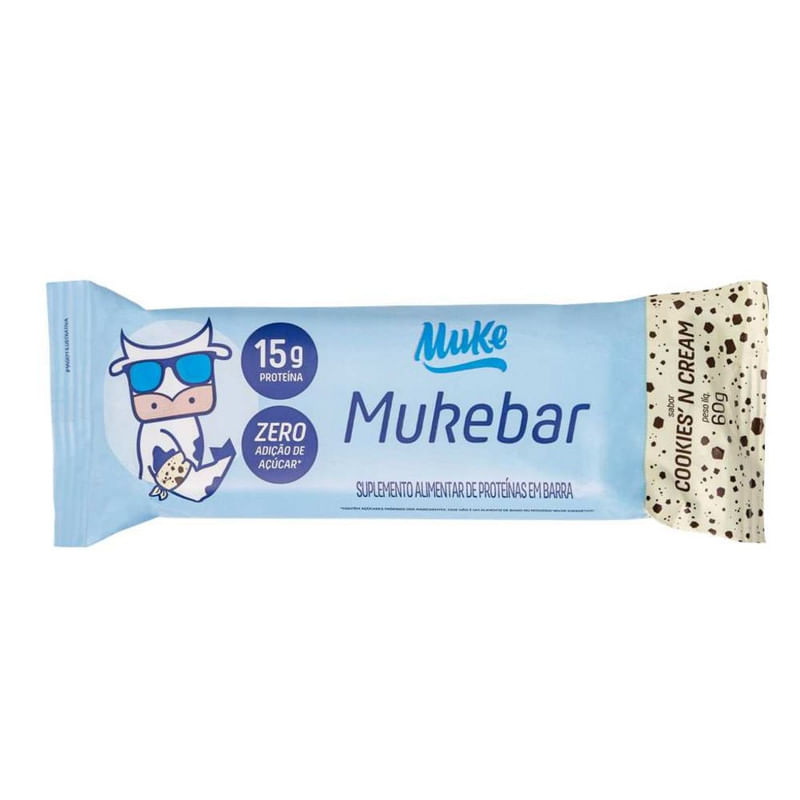 Barra Proteína Mukebar Cookies&apos;n Cream Muke 60 g