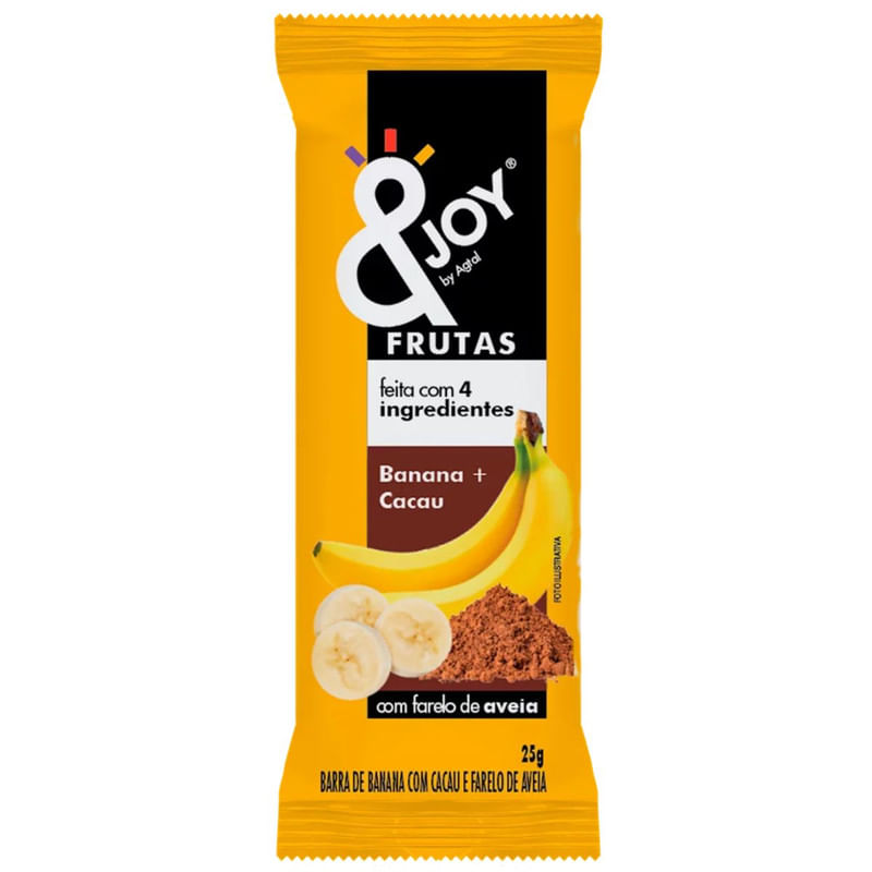 Barra de Frutas Enjoy Banana e Cacau Pacote 25g