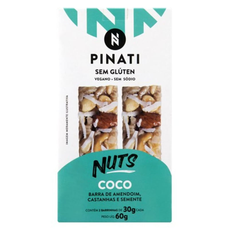 Barra de Nuts Pinati Vegano Coco 60g