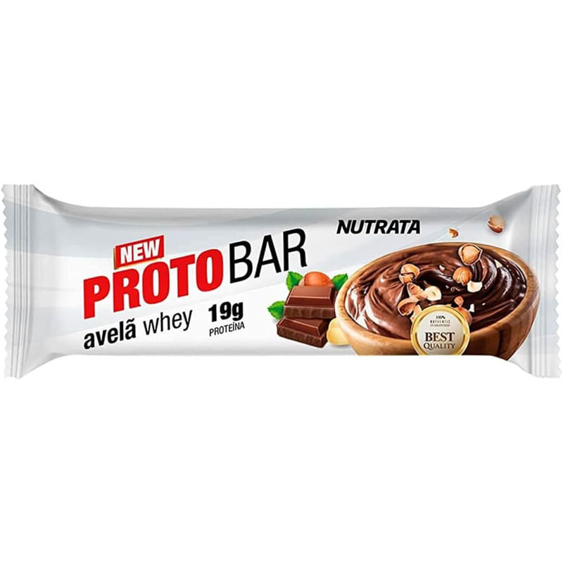 Barra de Proteina Avelã Whey Nutrata Protobar 70g