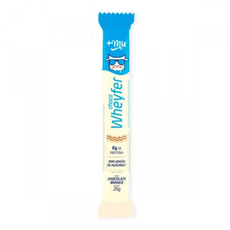 Barra de Proteína Choco wheyfer Branco Mais Mu Sachê 25g