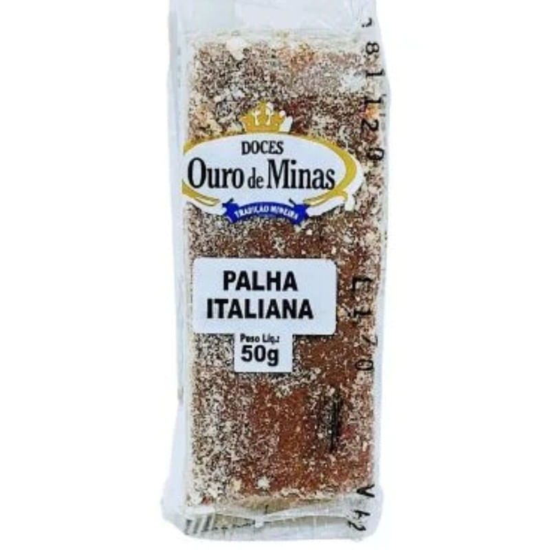 Barrinha de Palha Italiana Ouro de Minas 50g