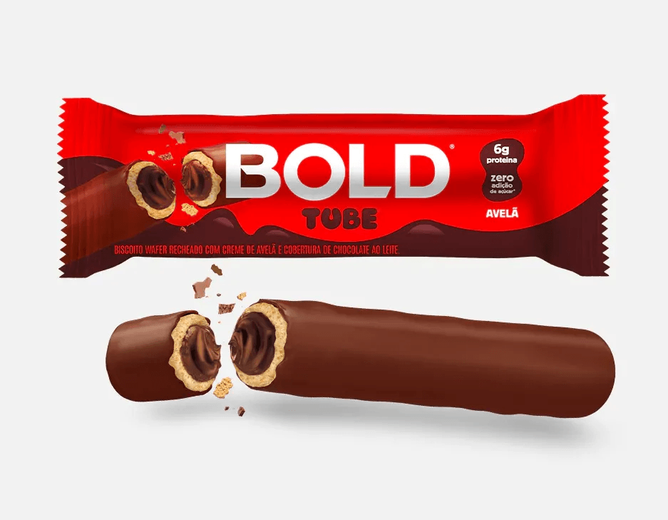 Barrinha de Proteína Bold Tube Avelã 30 g