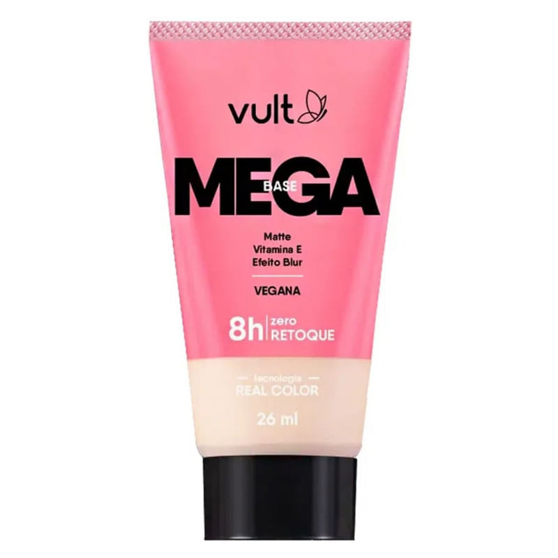 Base Líquida Matte Vult Mega Vegana Cor V120 26ml