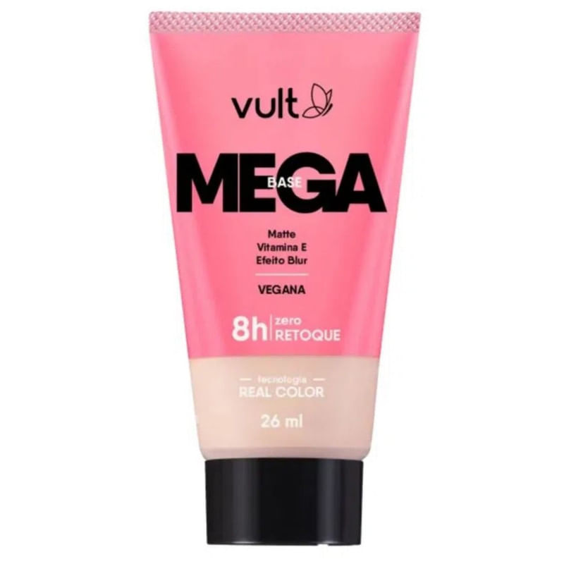 Base Líquida Matte Vult Mega Vegana Cor V250 26ml