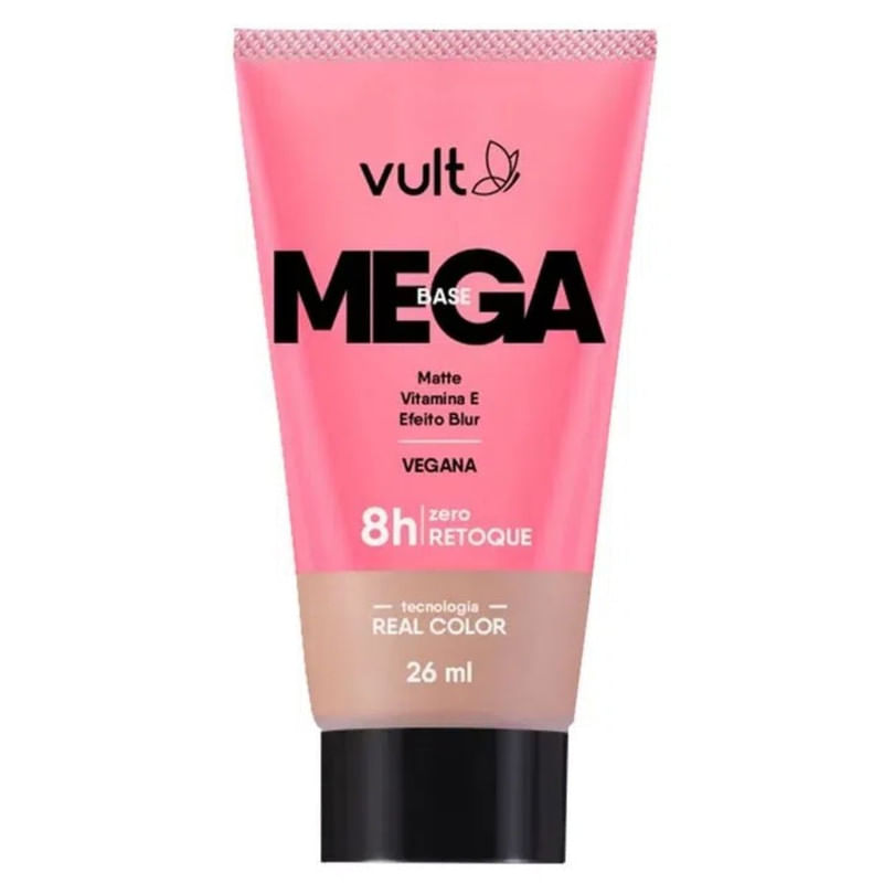 Base Líquida Matte Vult Mega Vegana Cor V320 26ml