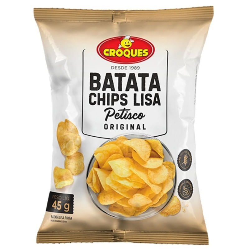 Batata Chips Lisa Petisco Original Croques Pacote 45g