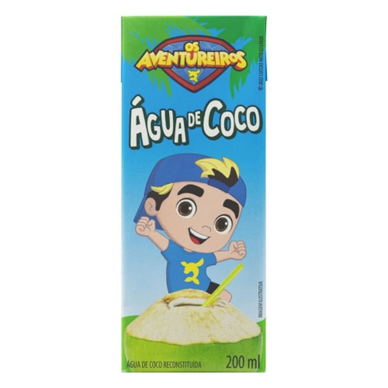 Água de Coco Os Aventureiros 200ml