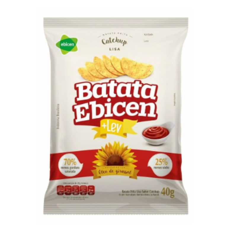 Batata Lisa Sabor Catchup Ebicen 40g