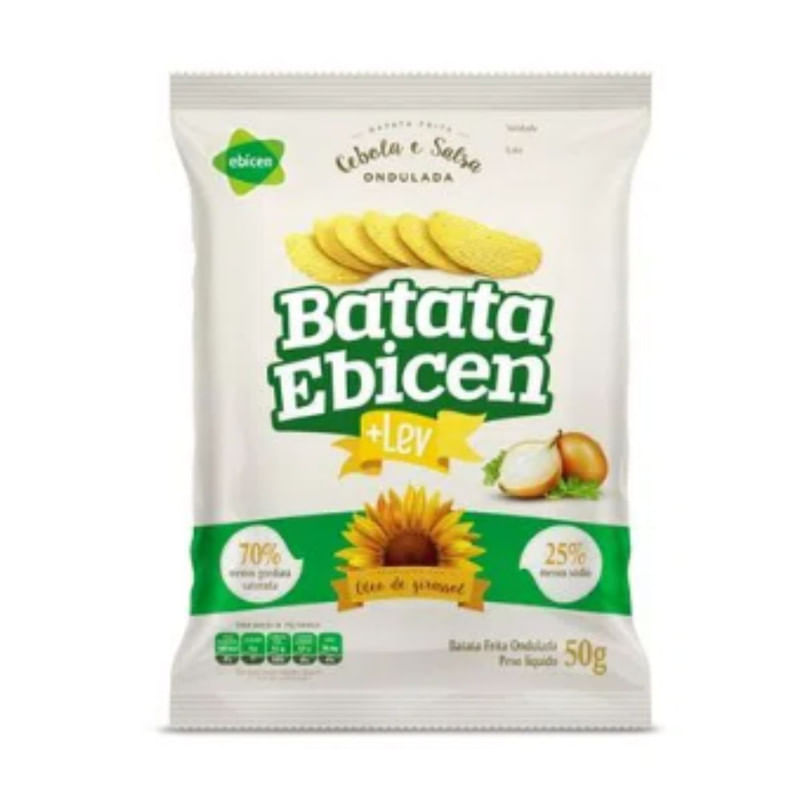 Batata Ondulada Cebola E Salsa Ebicen 50g