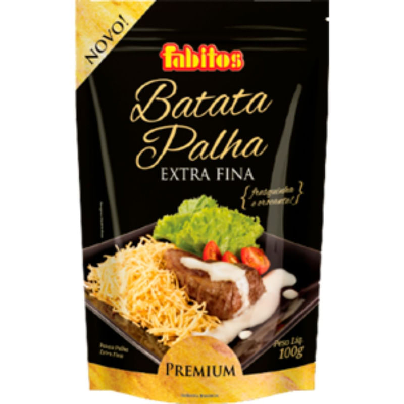 Batata Palha Extra Fina Fabitos Premium Pacote 100g