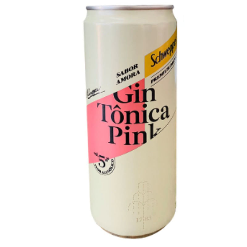 Bebiba Alcolica Gin Tônica Pink Schweppes 310ml