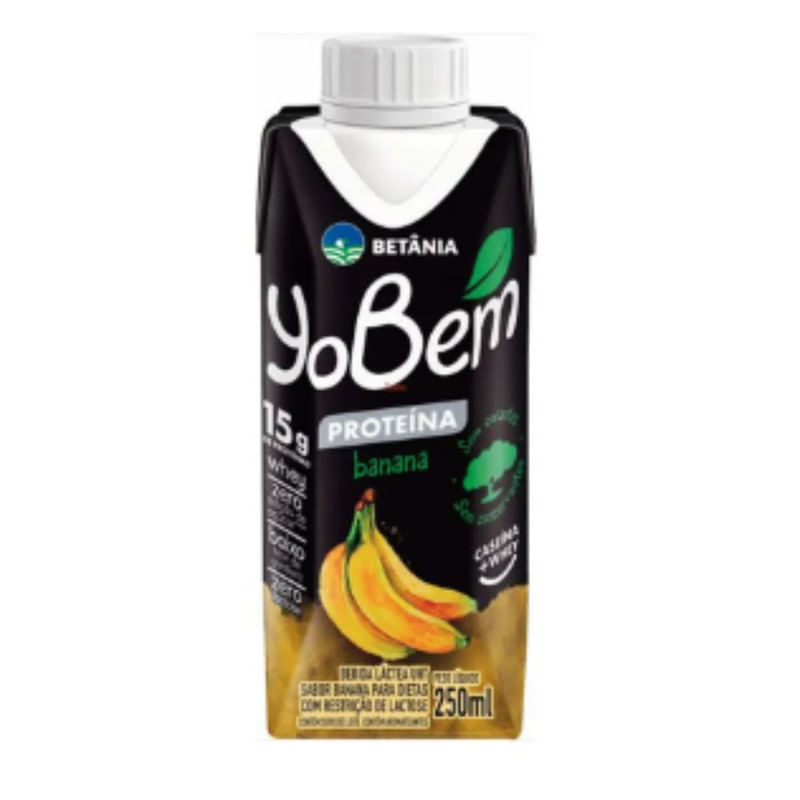 Bebida Lactea Com Proteina Sabor Banana Yobem 250ml