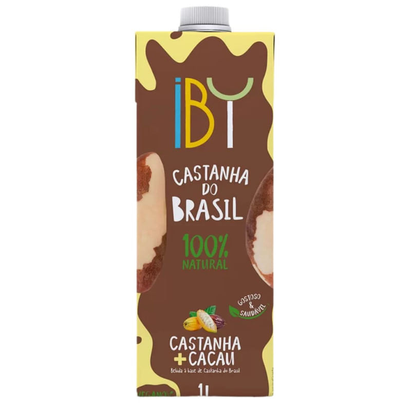 Bebida Vegetal Iby Castanha do Brasil + Cacau Caixa 1L