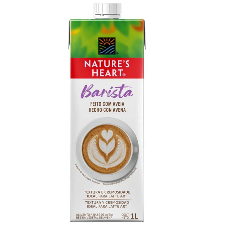 Bebida Vegetal à Base de Aveia Barista Nature&apos;s Heart 1 Litro