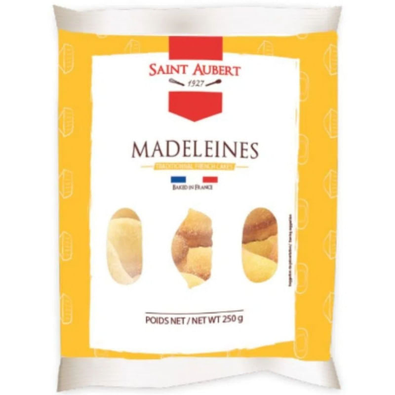 Biscoito Amanteigado Francês Madeleines Saint Aubert Pacote 250g