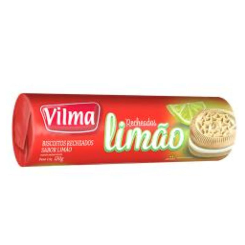 Biscoito Com Recheio de Limão Vilma 120g