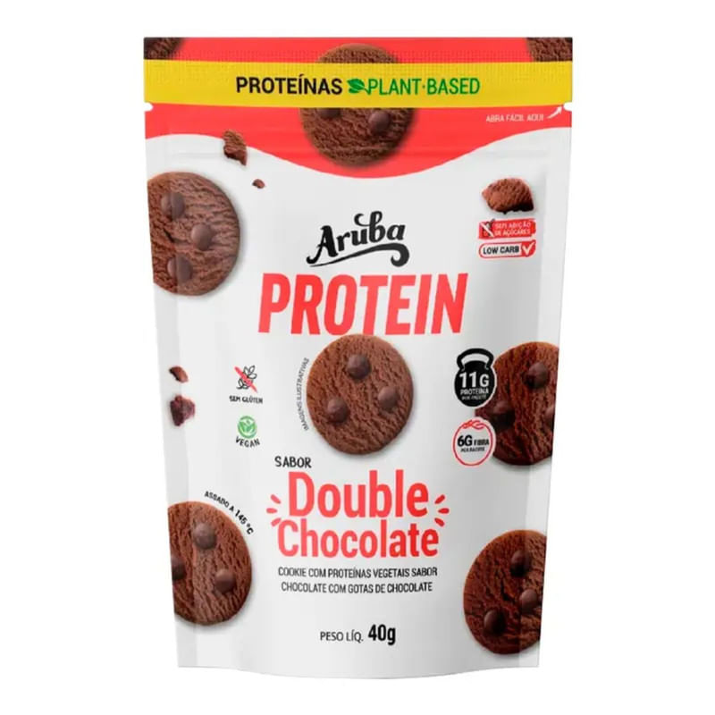 Biscoito Cookies Protein Double Chocolate Aruba 40g