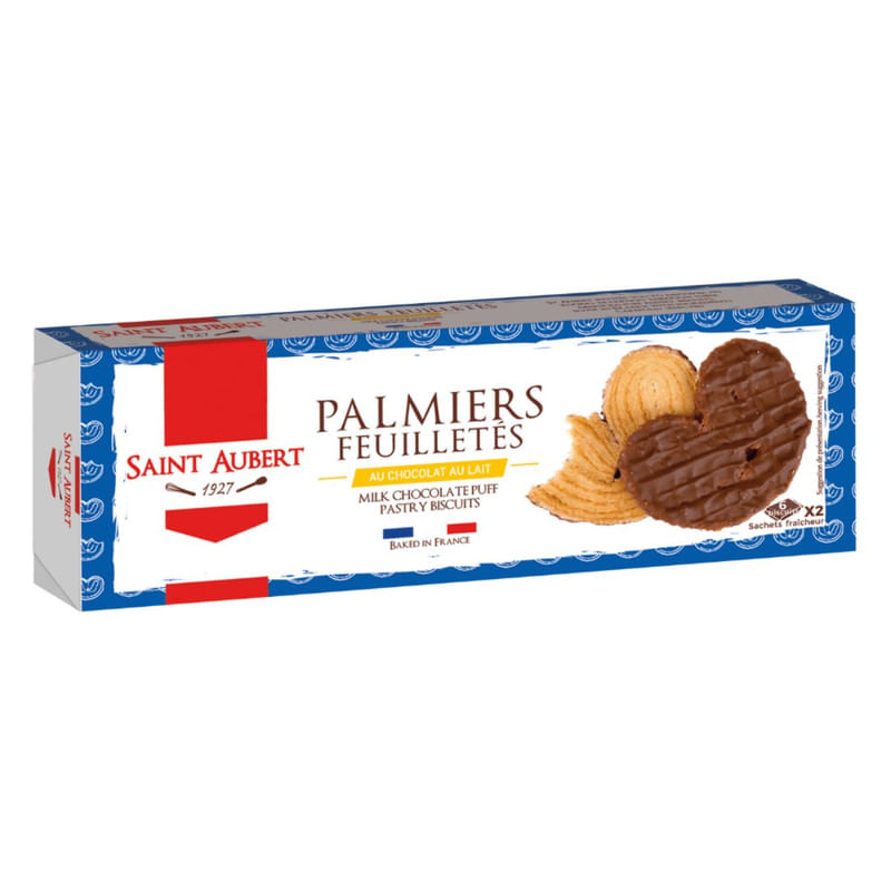 Biscoito Francês Saint Aubert Palmiers Chocolate 110g