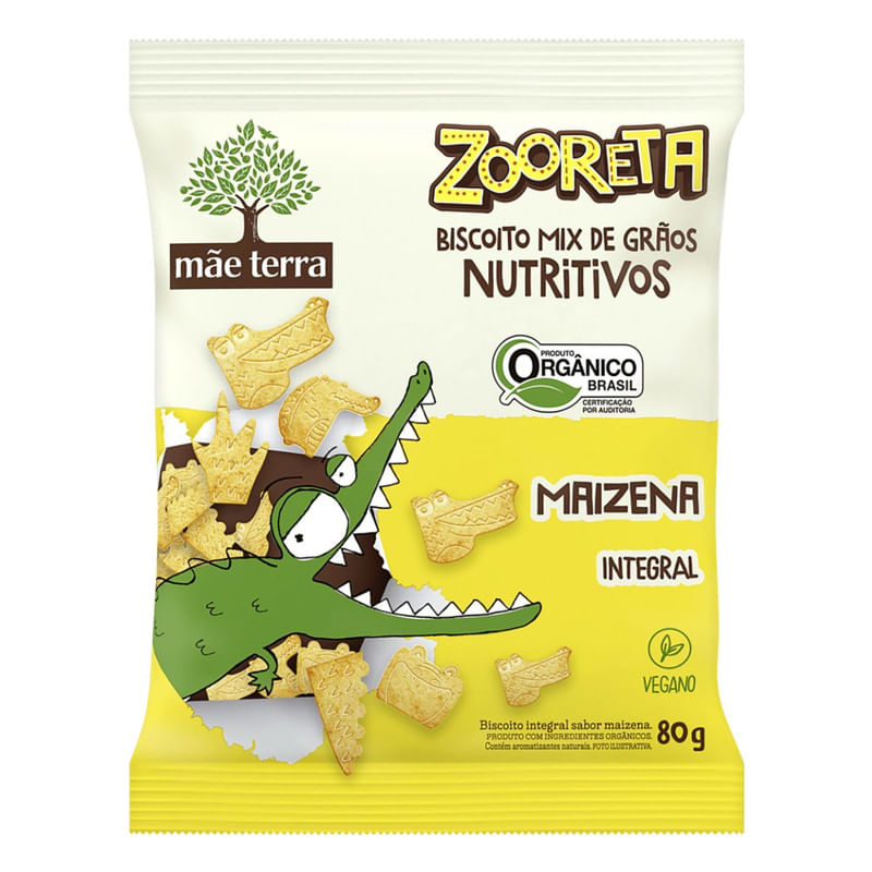 Biscoito Maizena Mãe Terra Zooreta Com 80g