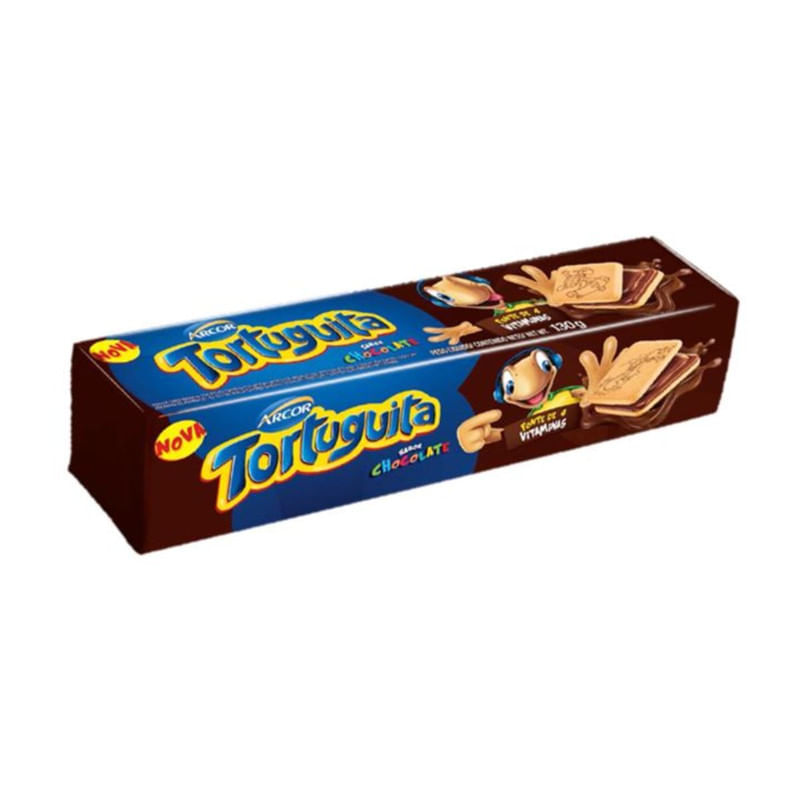 Biscoito Recheado Chocolate Tortuguita 130g