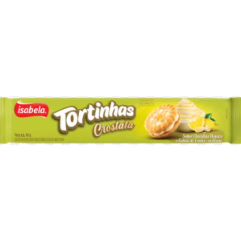 Biscoito Tortinhas Crostata Limão Siciliano Isabela 80g