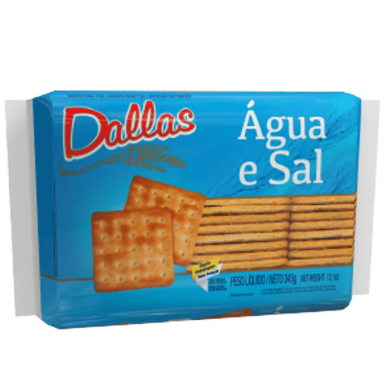 Biscoito de Água e Sal Dallas Pacote 345g