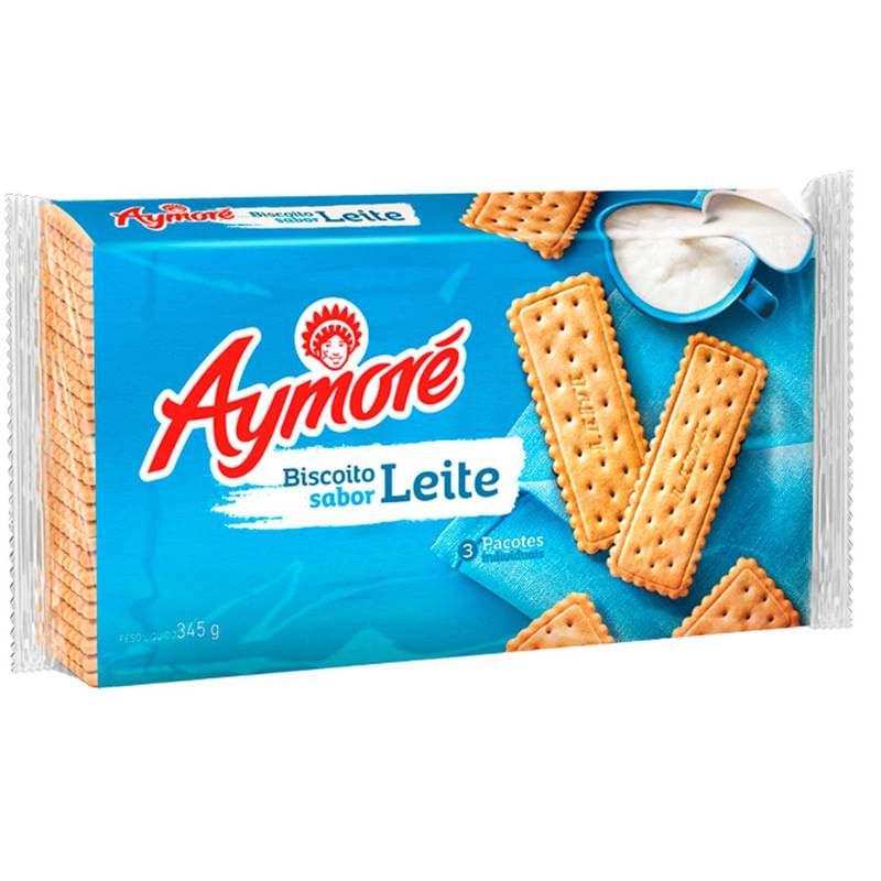 Biscoito de Leite Aymoré Pacote 345g