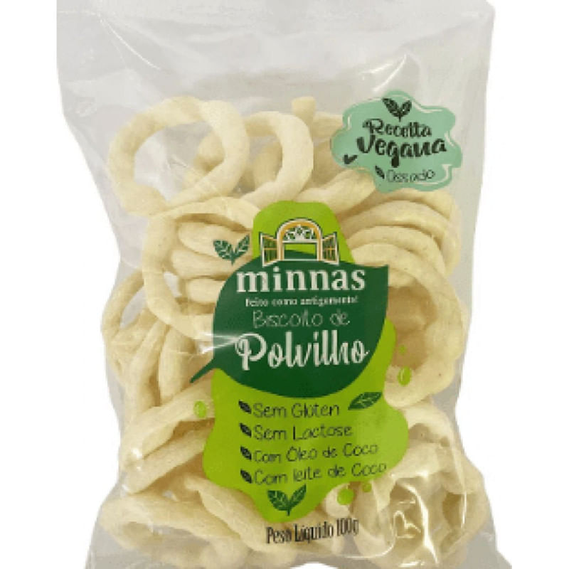 Biscoito de Polvilho Vegano Minnas 100g