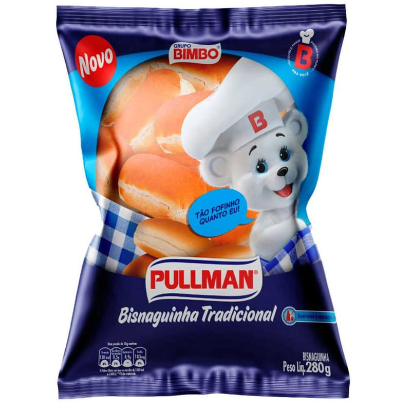 Bisnaguinha Tradicional Pullman 280g