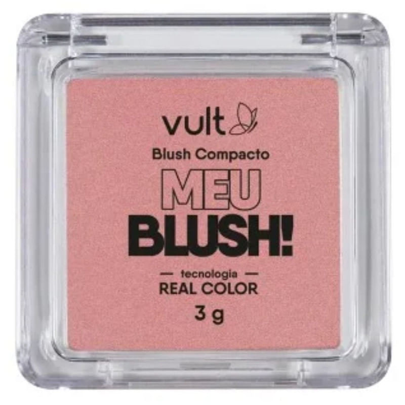 Blush Compacto Vult Meu Blush! Cor Rosa Pérolado 3g