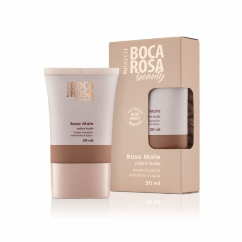 Boca Rosa Base Líquida Mate Cor 9 Aline com 30 ml