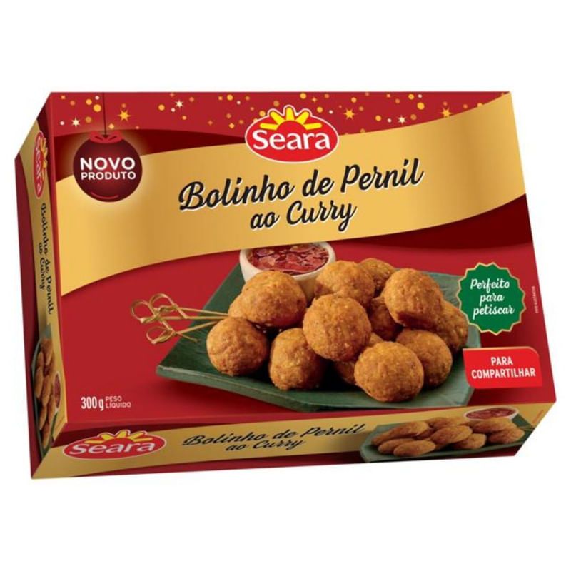 Bolinho Congelado de Pernil ao Curry Seara Caixa 300g