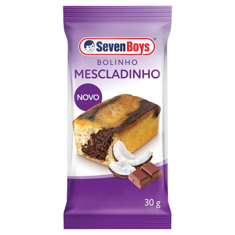 Bolinho Mescladinho Seven Boys Pacote 30g