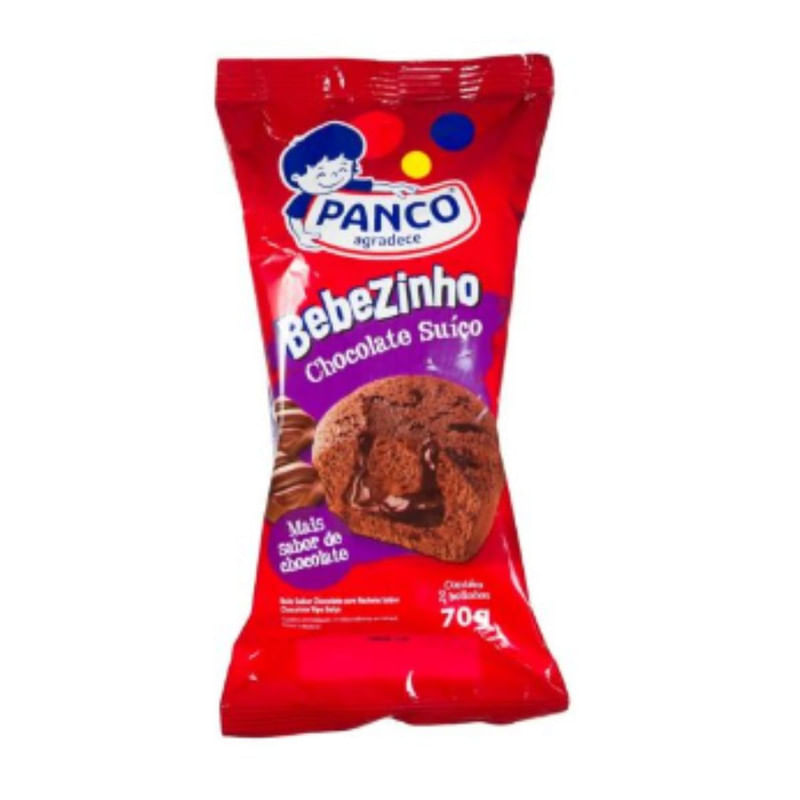 Bolo Bebezinho Com Chocolate Suiço Panco 70g