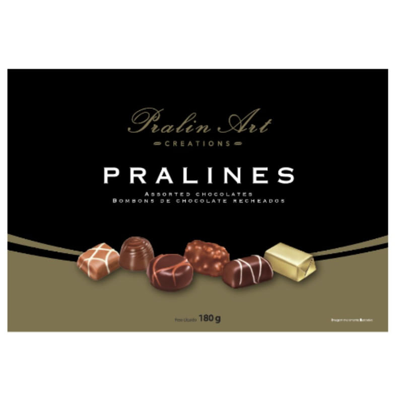 Bombom De Chocolate Belga Pralines Pralin Art 180g