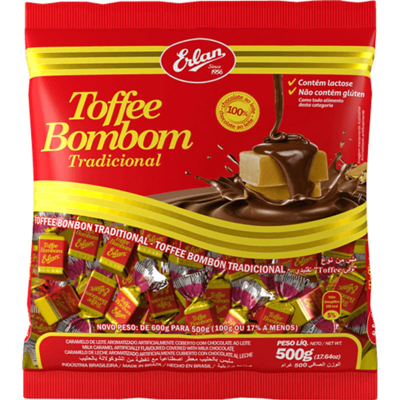 Bombom Toffee Tradicional 500g