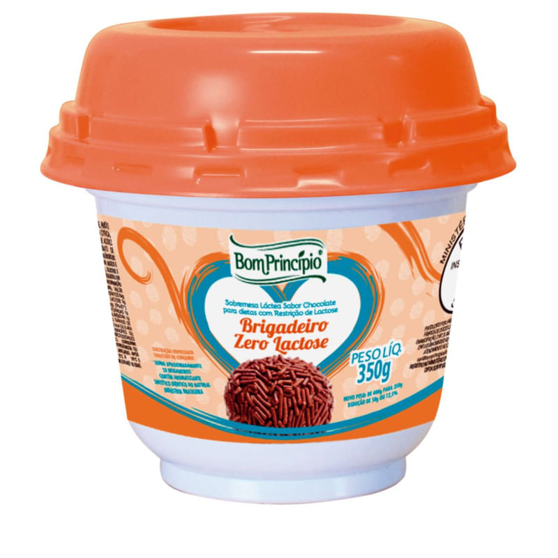 Brigadeiro Zero Lactose Bom Princípio 350g