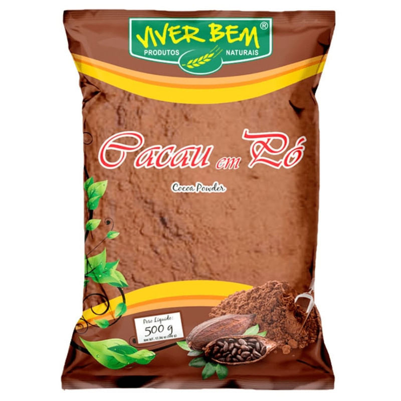 Cacau em Pó Viver Bem Pacote 500g