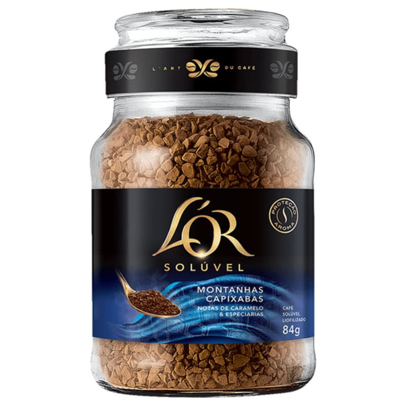 Café Solúvel Liofilizado Lor Montanhas Capixabas Vidro 84g