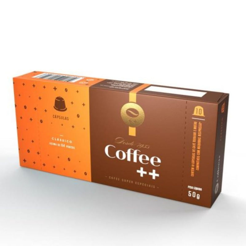 Café em Capsulas Clássico Coffee ++ 10 Unidades 50g