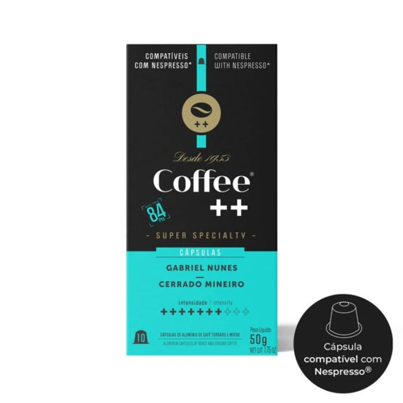 Café em Capsulas Coffee ++ Gabriel Nunes 10 Unidades 50g