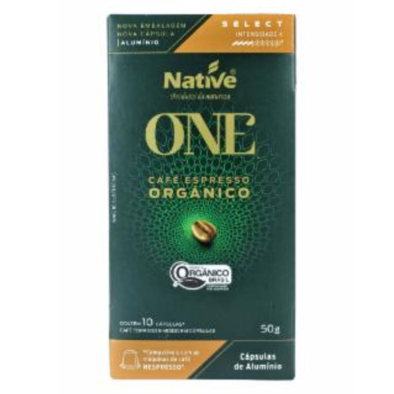 Café em Capsulas Orgânico Native Select 10 Unidades 50g