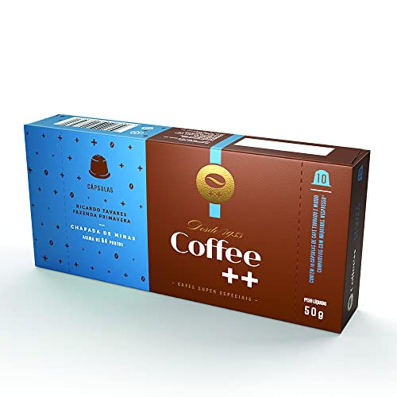 Café em Capsulas Ricardo Tavares Coffee ++ 10 Unidades 50g