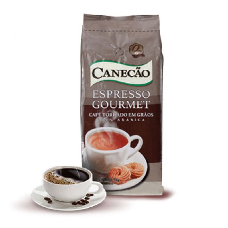 Café em Grãos Torrados Espresso Gourmet Canecão Pacote 1Kg