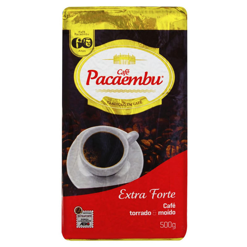 Café em Pó Extra Forte a Vácuo Pacaembu 500g