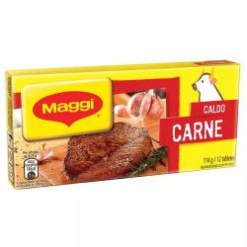 Caldo em Tablete Sabor Carne Maggi Caixa 114g